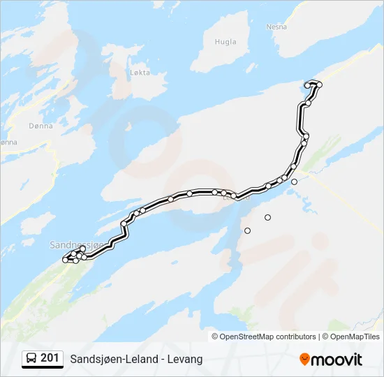 201 Bus Line Map