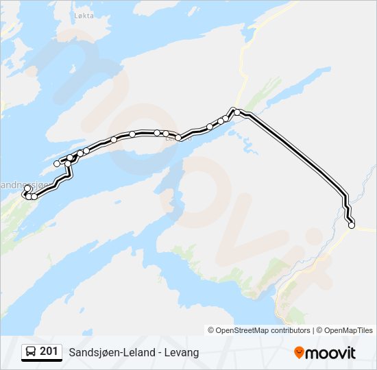 201 Bus Line Map