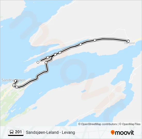 201 Bus Line Map