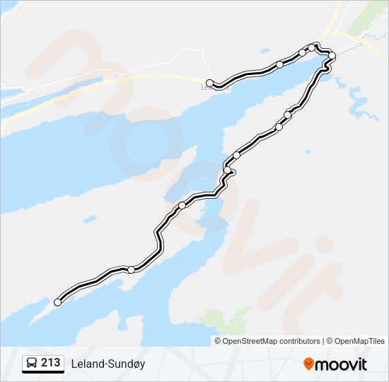 213 Bus Line Map