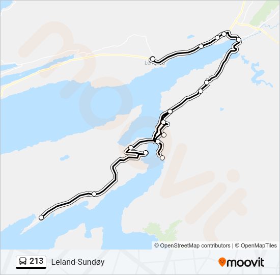 213 Bus Line Map