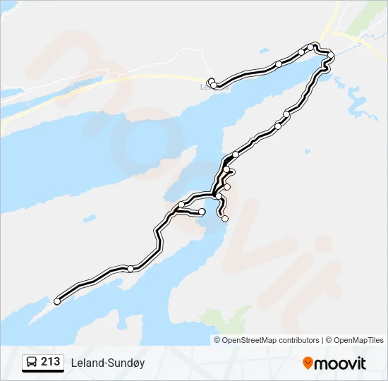 213 Bus Line Map