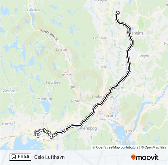 FB5A bus Line Map