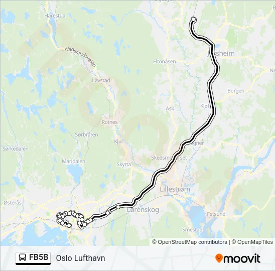FB5B Bus Line Map