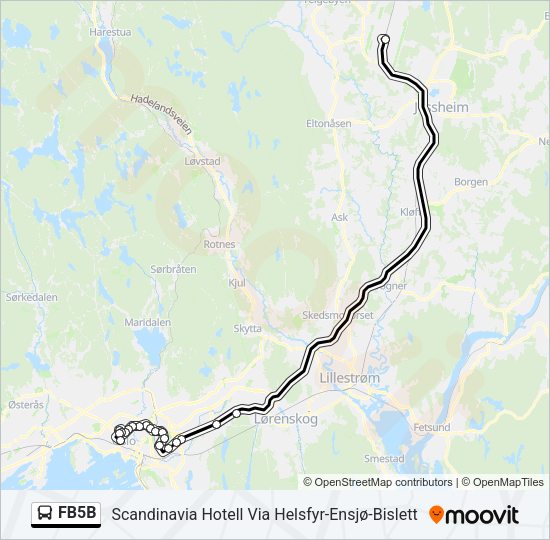 FB5B Bus Line Map