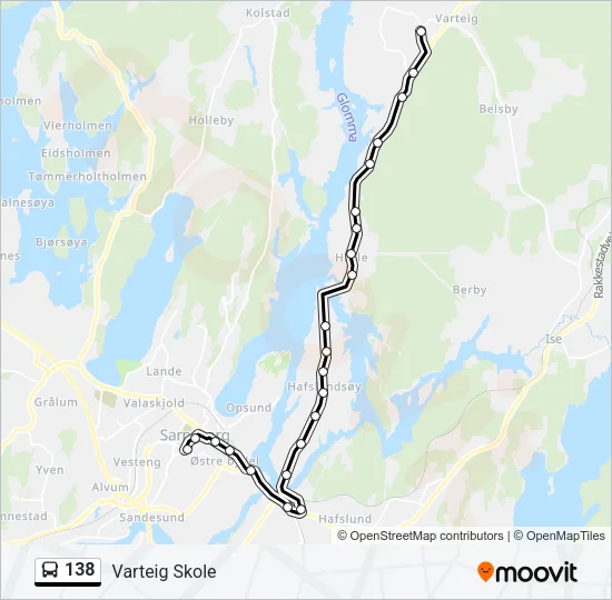 138 Bus Line Map