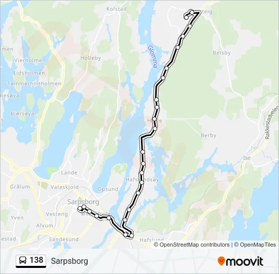138 Bus Line Map