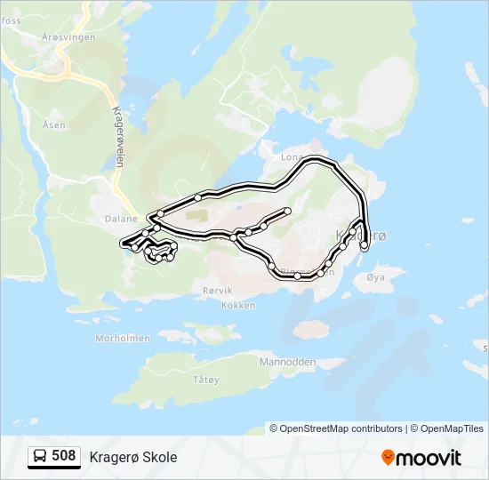 508 Bus Line Map