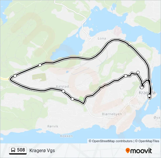 508 Bus Line Map