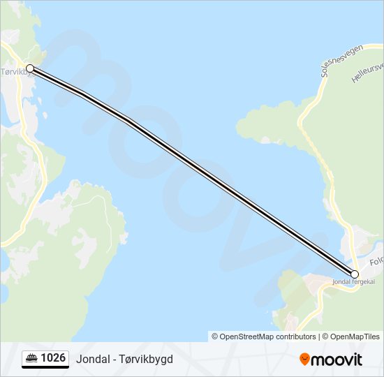 1026 ferry Line Map