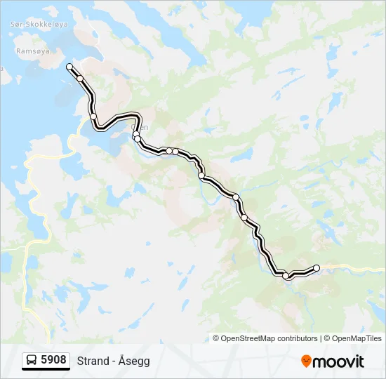 5908 Bus Line Map