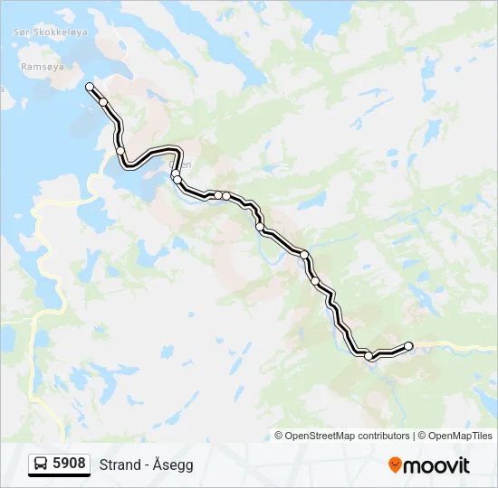 5908 Bus Line Map