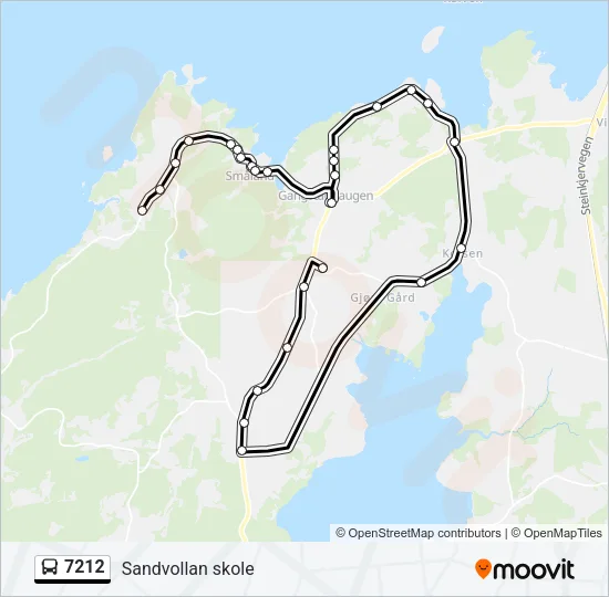 7212 Bus Line Map