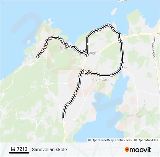 7212 Bus Line Map