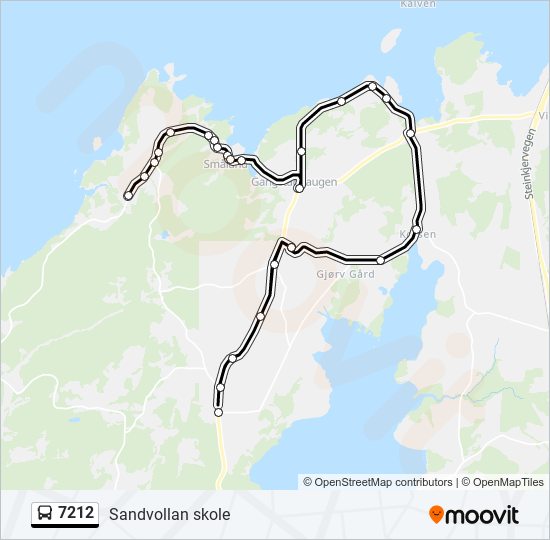 7212 bus Line Map