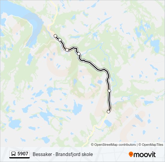 5907 bus Line Map