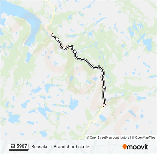 5907 Bus Line Map