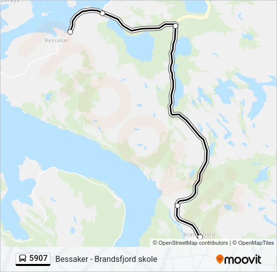 5907 Bus Line Map