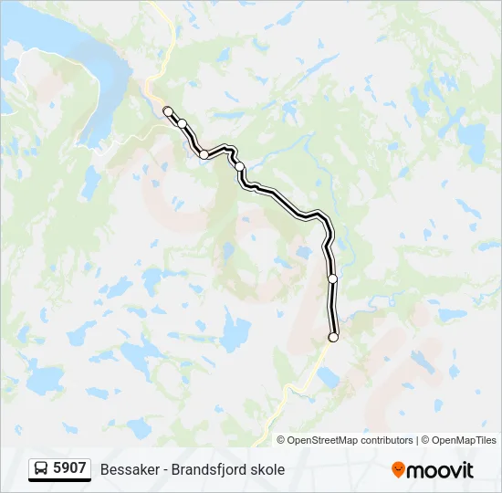 5907 Bus Line Map
