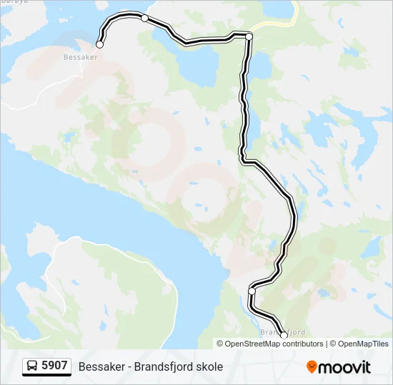 5907 Bus Line Map