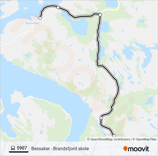 5907 bus Line Map