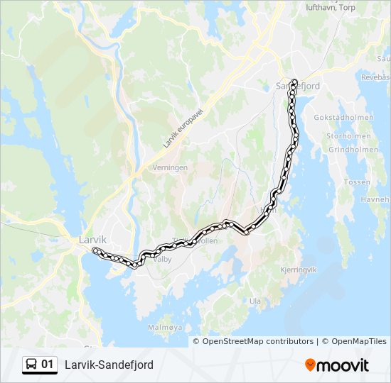 01 bus Line Map