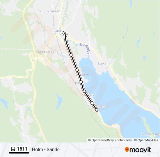 1811 Bus Line Map