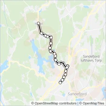 1212 Bus Line Map