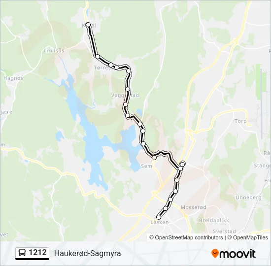 1212 Bus Line Map