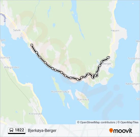 1822 Bus Line Map