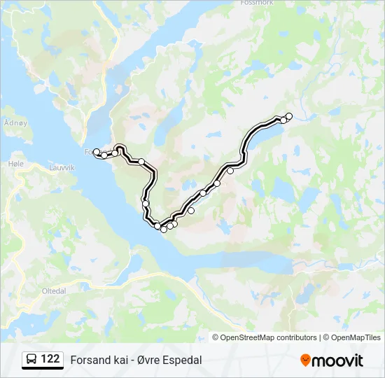 122 Bus Line Map