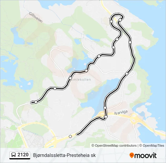 2120 Bus Line Map