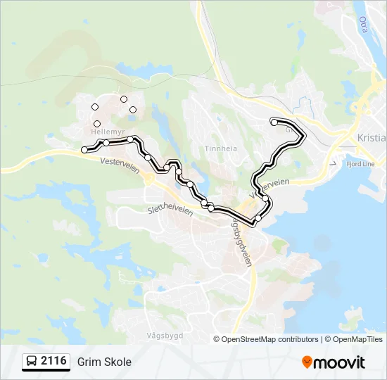 2116 Bus Line Map