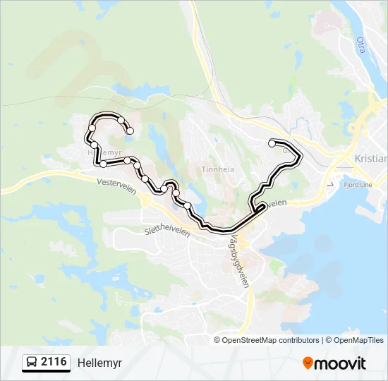 2116 Bus Line Map