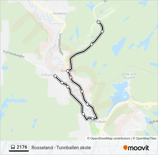 2176 Bus Line Map