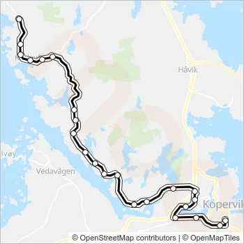 221 Bus Line Map