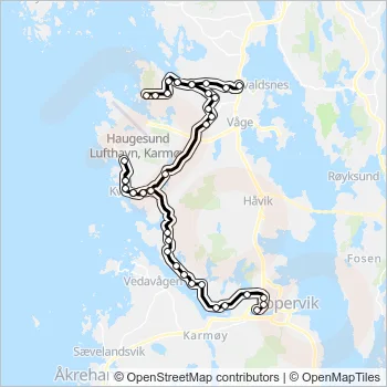 221 Bus Line Map