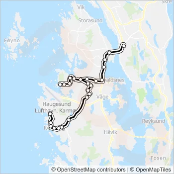 221 Bus Line Map