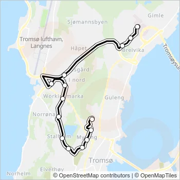 X35 Bus Line Map