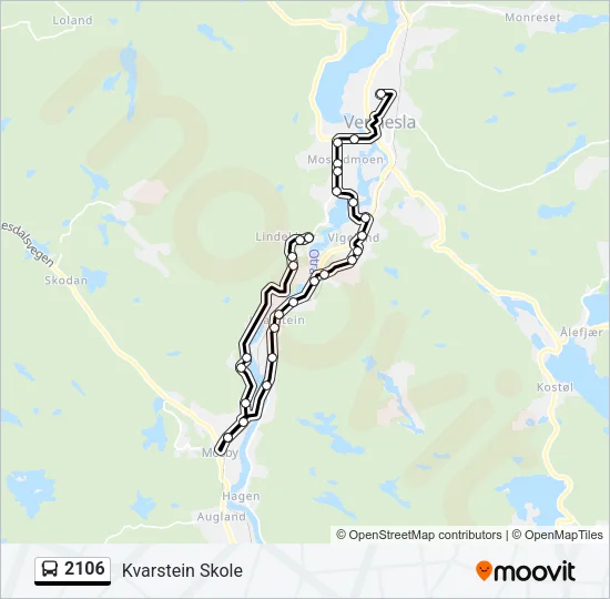 2106 Bus Line Map