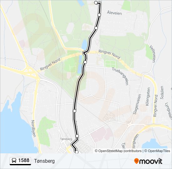 1588 bus Line Map