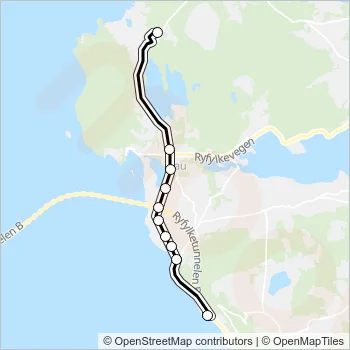 101 Bus Line Map