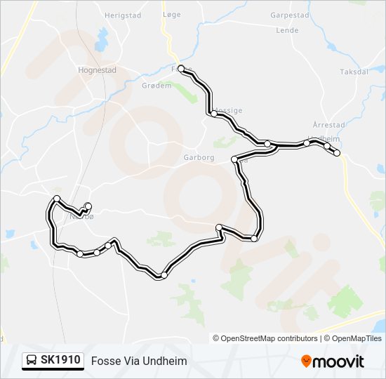 SK1910 Bus Line Map