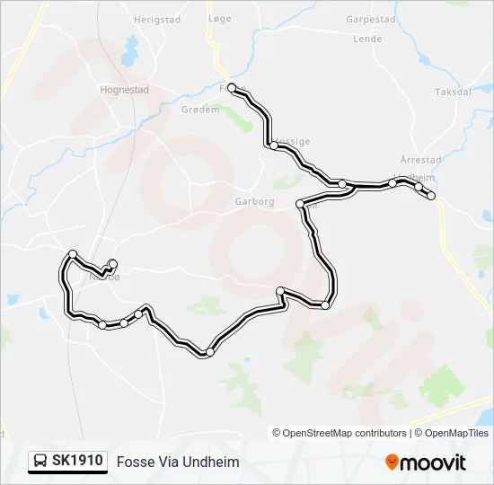 SK1910 Bus Line Map