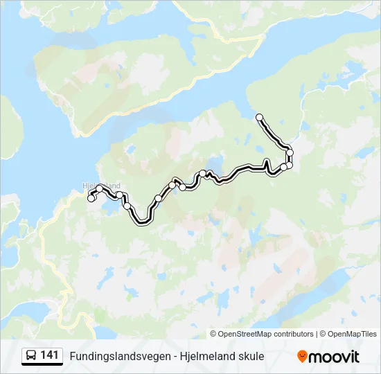 141 Bus Line Map