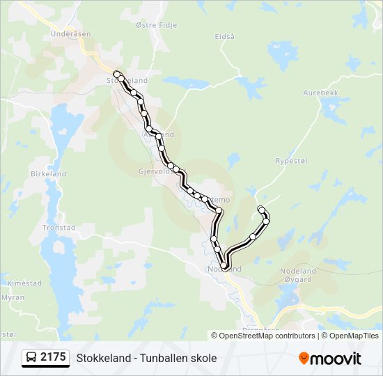 2175 Bus Line Map