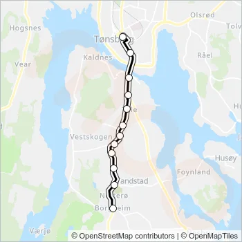1622 Bus Line Map