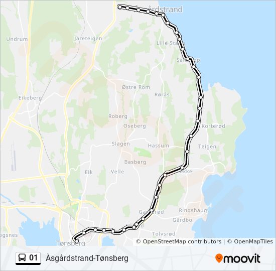 01 bus Line Map