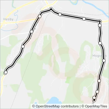 1709 Bus Line Map