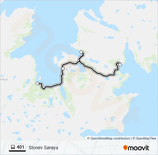 401 Bus Line Map